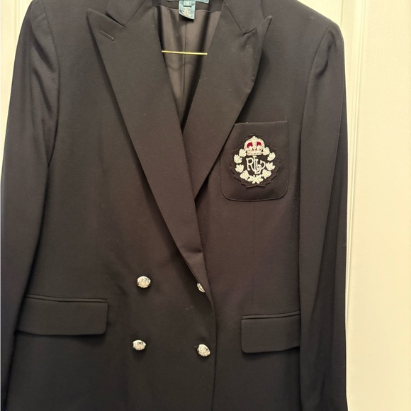 Ralph Lauren Jackets & Blazers - Ralph Lauren Double Breasted Blazer with Crest NWT Size 16 Retail $698